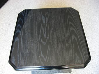 Black lacquer coffee table and two end tables (separate or together) 2