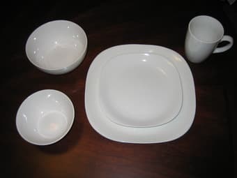 Set of modern dishes 1