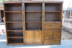 3 piece entertainment center - $50 1