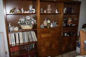 3 piece entertainment center - $50 2