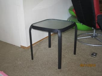 Book shelf, TV and Stools. 3