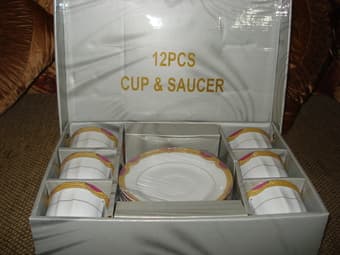 CUP AND SAUCERS (SIX PAIRS) 39$ 1