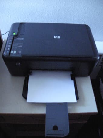 HP4480 PrinterScannerCopier w/ 3 HP60XL ink enough2paint 1800pgs 1