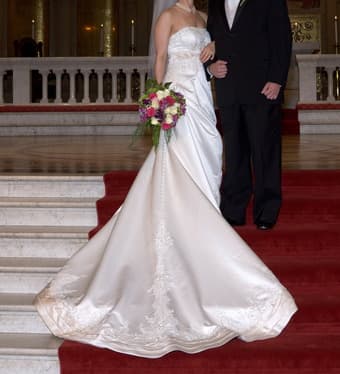 Satin Wedding Dress 2