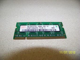 2GB (2 x 1GB) DDR2 667MHz PC2-5300 200PIN LAPTOP MEMORY 1
