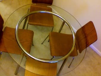 21" TV free with an Ikea dining table set for 4 1