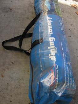 Outdoor dining canopy with carry case -- 12' x 12' -- $10 1