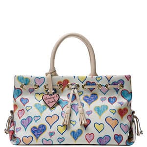 Dooney & Burke Heart Tassel Tote 1