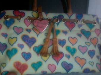 Dooney & Burke Heart Tassel Tote 2