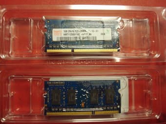 2gb, 2x1gb Hynix PC3-8500 DDR3 Laptop Memory - $20. From Apple Macbook 2