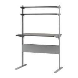 IKEA computer desk + two desk lamps $20 1