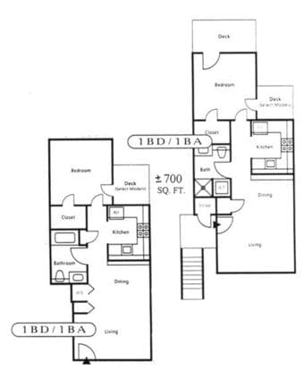TOWNHOME STYLE APARTMENT WITH IN-UNIT WASHER/DRYER (1br/1ba $1795) 1
