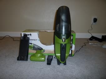 Cordless Hand Vac (15$) small IKEA table 4$ 1