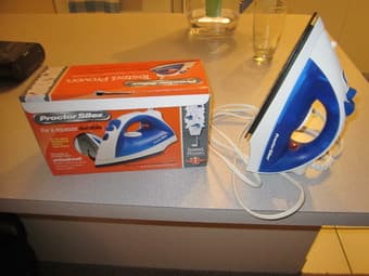 Nice Iron and Iron Board and Digital alarm clock 1
