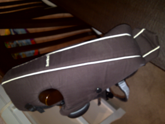 Baby front pak, back pak, play mat, monitor 1