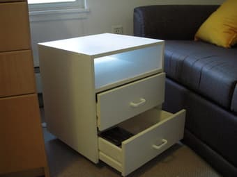 White drawer set - can be easily placed under the office desk - 15 2