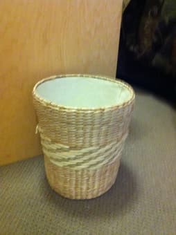 Set of 2 trashcans and matching desk organizer - $5 for all three 2