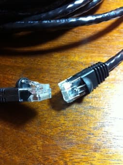 100ft CAT5e RJ45 Ethernet Network LAN cable (Black) - $5 2