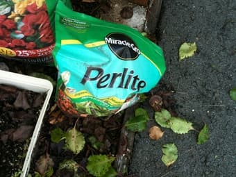 4 plant boxes, perlite, and potting mix (free) 2