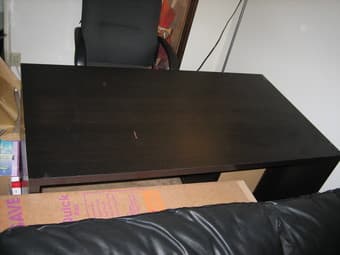 Ikea large black desk $30 2