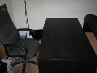 Ikea large black desk $30 3