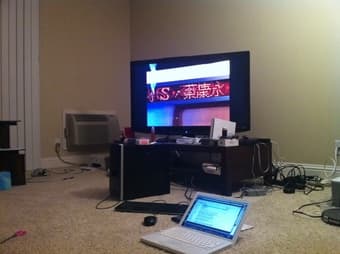 47’ tv and queen size bed for sale 1