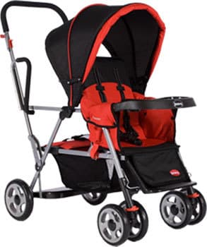 Joovy Caboose Double Stand on Stroller - Red/Black - $99 1