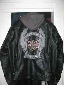 Harley Davidson leather jacket. 1