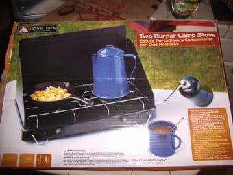 Camping Stove + 2 Bottles Propane = $30 1