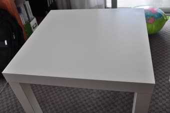 small IKEA table + footstool + free cover cloth 3