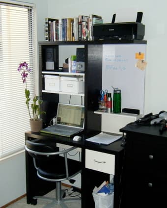 IKEA Mikael desk, black-brown color, good condition - $60 obo 2