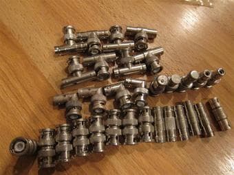 BNC connectors and adapters, $20 1