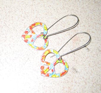 Cute, colorful earrings and hairties $15 total 2