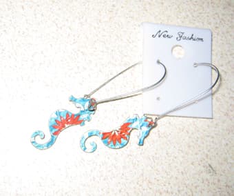 Cute, colorful earrings and hairties $15 total 3