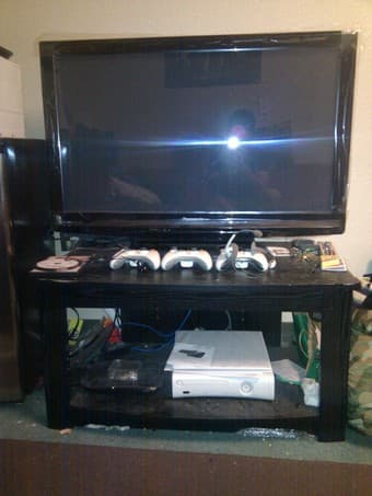 Selling 42 inch Plasma TV + Stand + Logitech Revue Google TV $400-$600 3