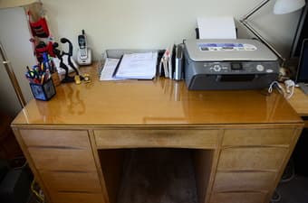 Executive Desk solid wood - $170 2