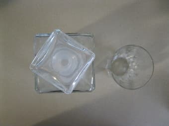 Scotch Decanter and Drinking Glass - $10 3