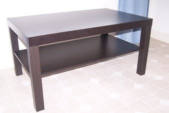 Ikea "LACK" coffee table, black-brown ($20) 1
