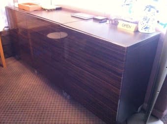 Moving Sales - White book shelves, brown cabinet, eletronics etc. 2