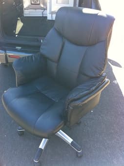Leatherette Office Chair for $50 1