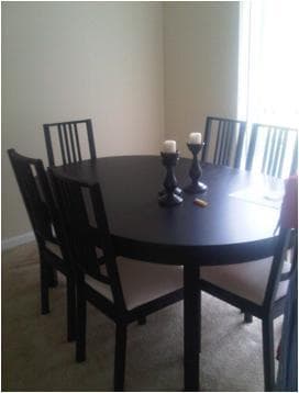 Dinning table and chairs - $375 2