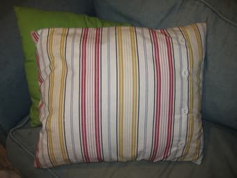 stylish throw pillow (down feathers!) 2