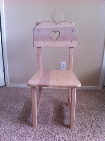 darling wooden chair and desk for sale $60 3