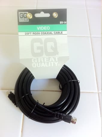 Coaxial cable 25ft - $5 1