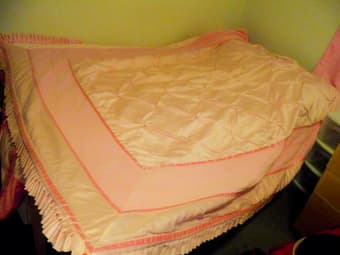 Princess Pink Blanket/Bed Cover with diamonds ! :D 1