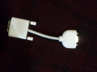 DVI to VGA converter for Macbook Pro $3 1