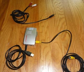 Sony Trinitron TV (27" Flat Screen) with VGA-composite converter - $40 3