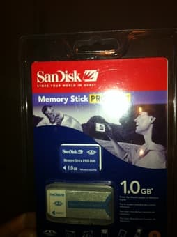 New sandisk memory stick pro duo 1.0 gb (unponed)-$5 1