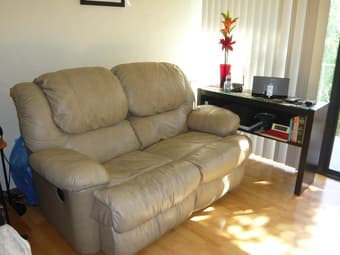 Reclining Couch and TV Chair. 1