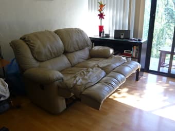 Reclining Couch and TV Chair. 2